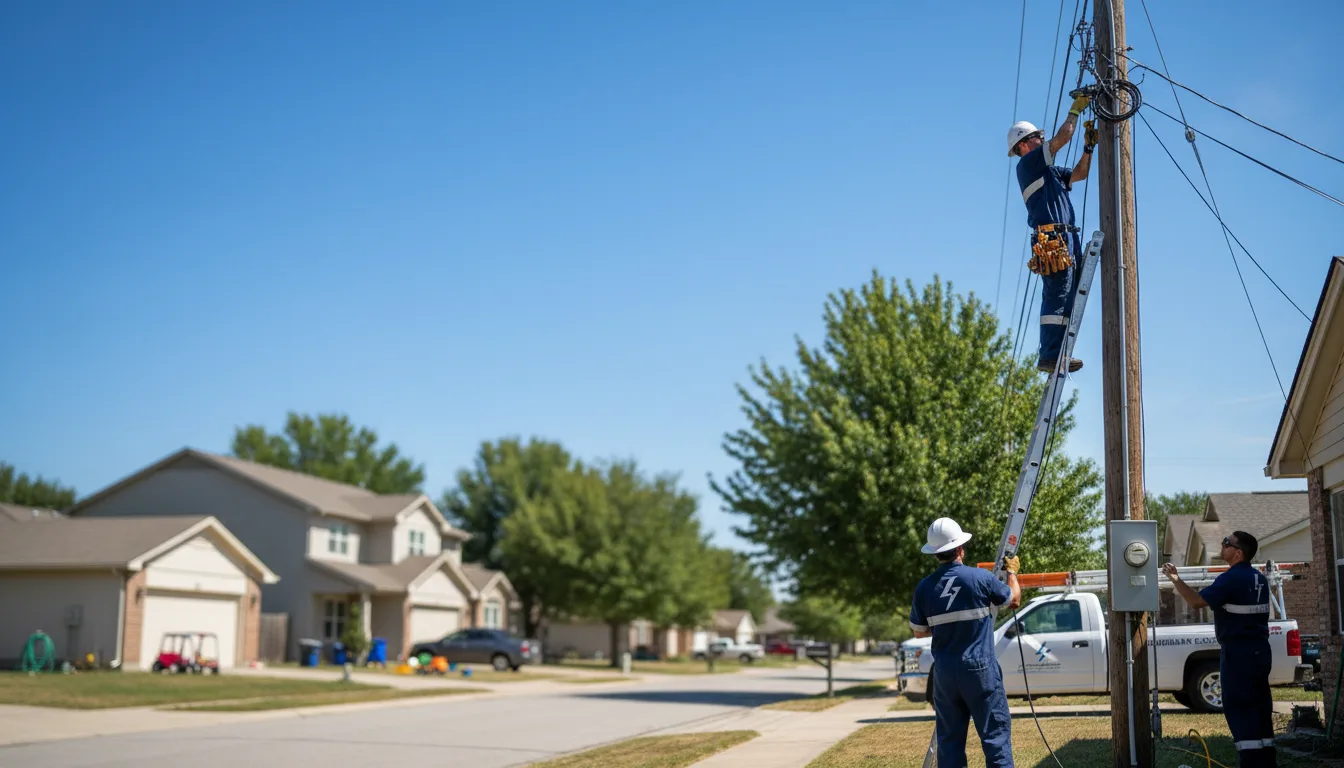 Residential electrician providing installation services in Sycamore, GA